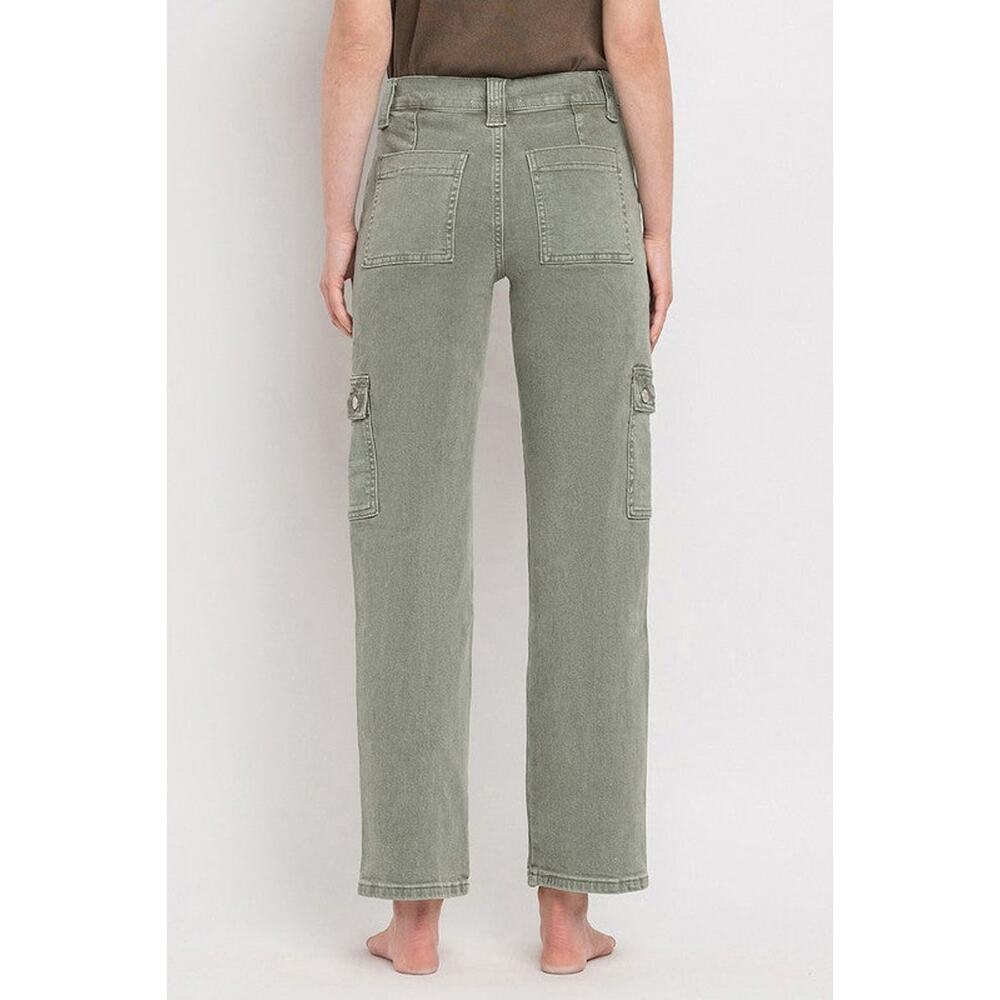 VERVET by Flying Monkey High Rise Cargo Straight Jeans - V3376AG - Size 24 - Picture 14 of 14